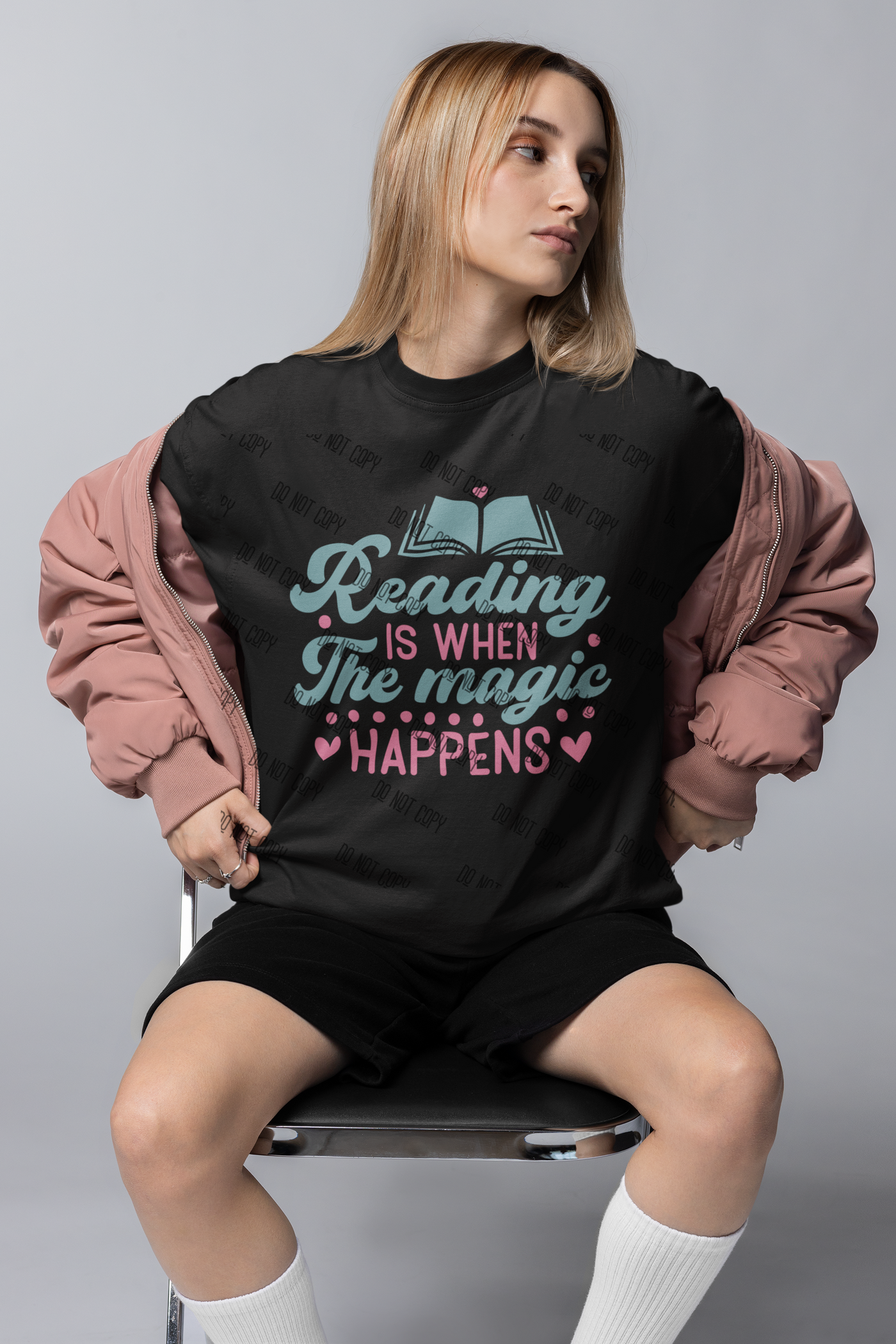 Reading is When the Magic Happens… and We’re DTF – Funny Book Lover DTF Transfer