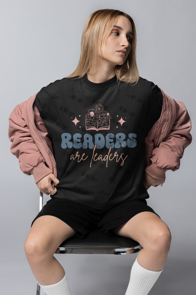 leadership, motivation, inspiration, readers are leaders, DTF graphic, quote, personal growth, self-improvement