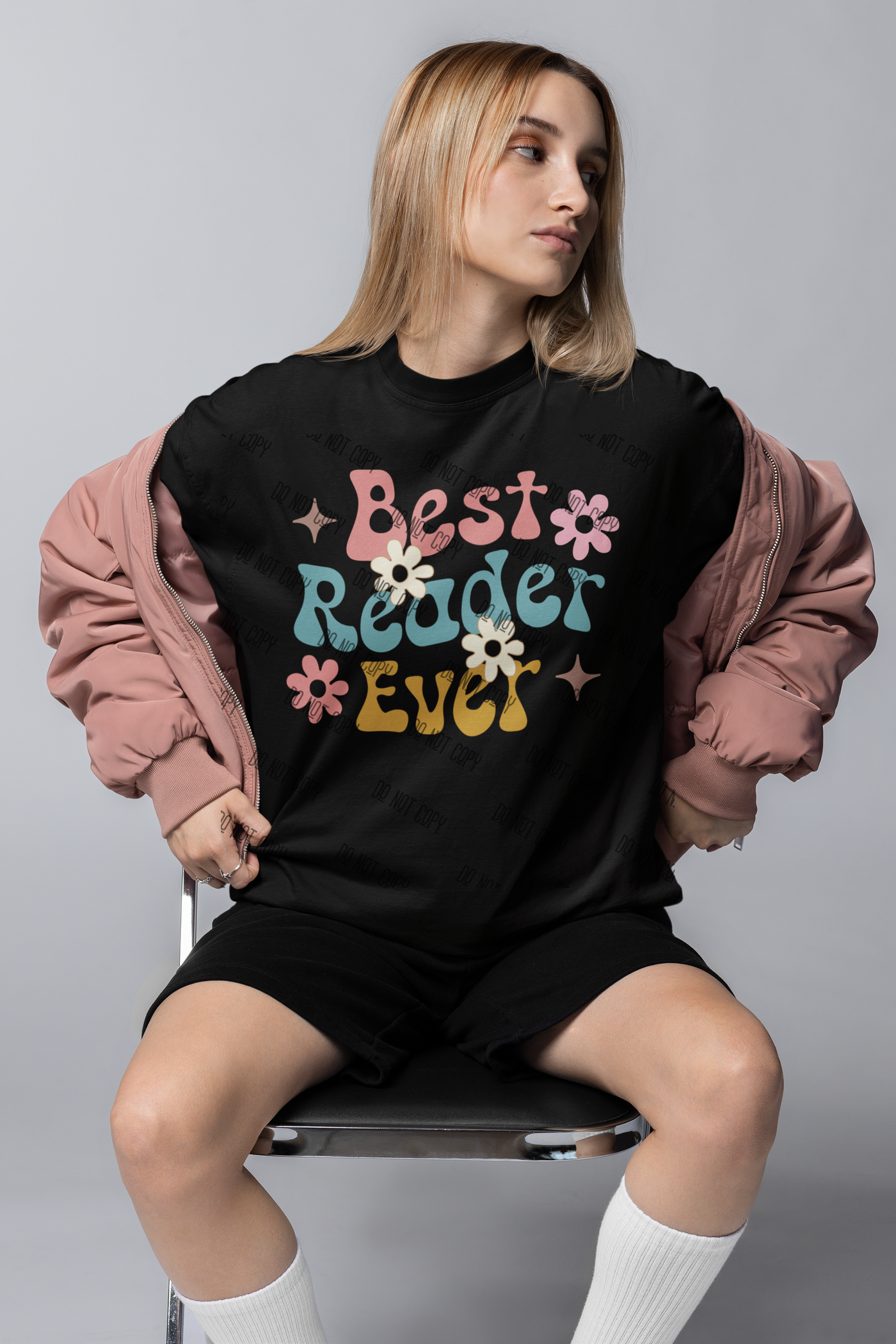 Best Reader Ever – DTF Transfer for Book Lovers | Bold & Fun Design