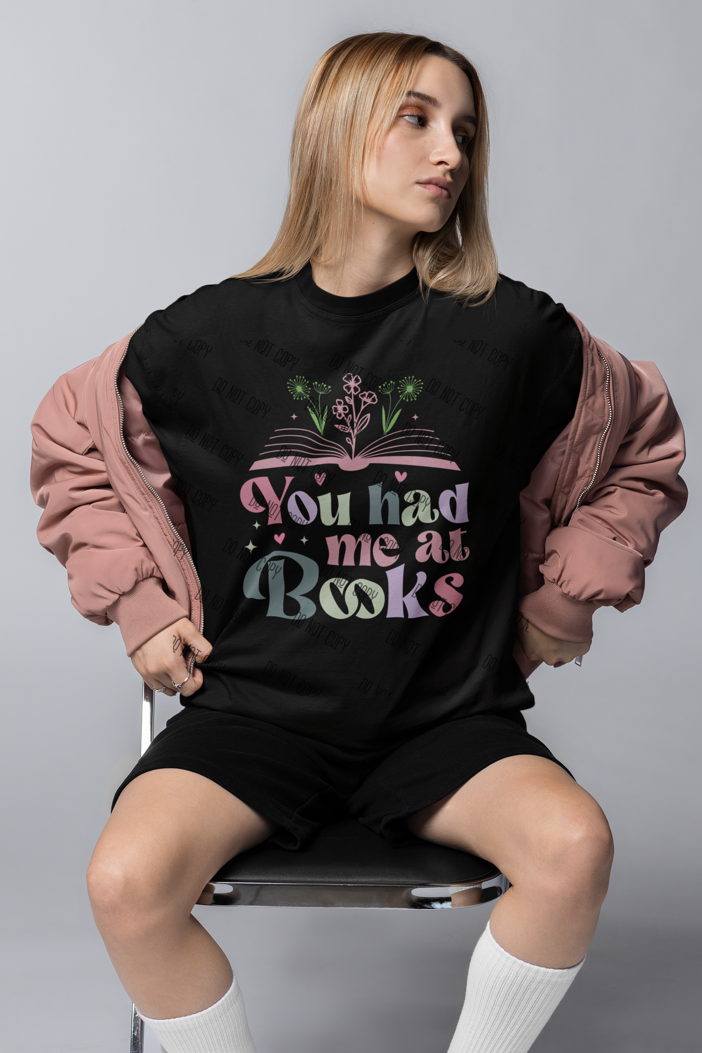 You Had Me at Books – DTF Transfer for Book Lovers | Charming & Fun Design
