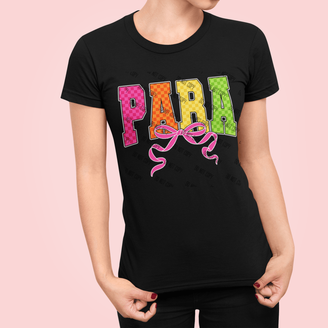 Para DTF Transfer | Ready to Press Teacher Assistant Design for School Staff - KT SUBLIMATION, DTF AND MORE LLC