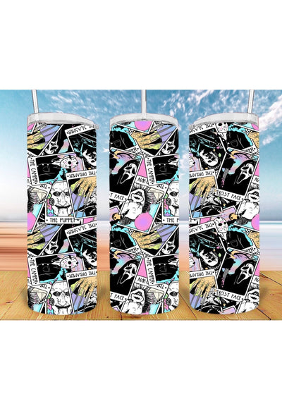 Pastel Horror Tarot 20oz Tumbler Sublimation Print - KT SUBLIMATION, DTF AND MORE LLC