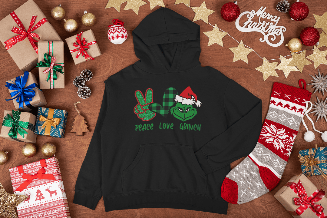 Peace, Love, Grinch Direct to film transfer - KT SUBLIMATION, DTF AND MORE LLC
