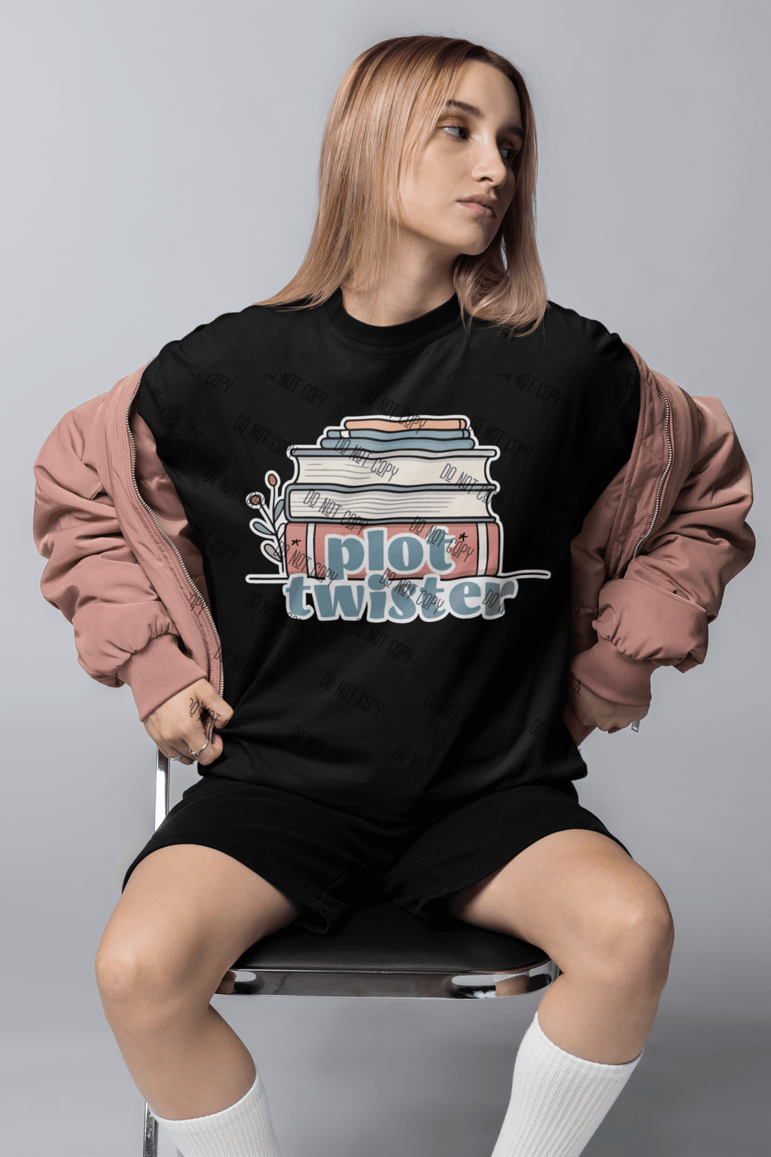 "Plot Twister" – DTF Transfer for Book Lovers | Fun & Whimsical Design for Readers - KT SUBLIMATION, DTF AND MORE LLC