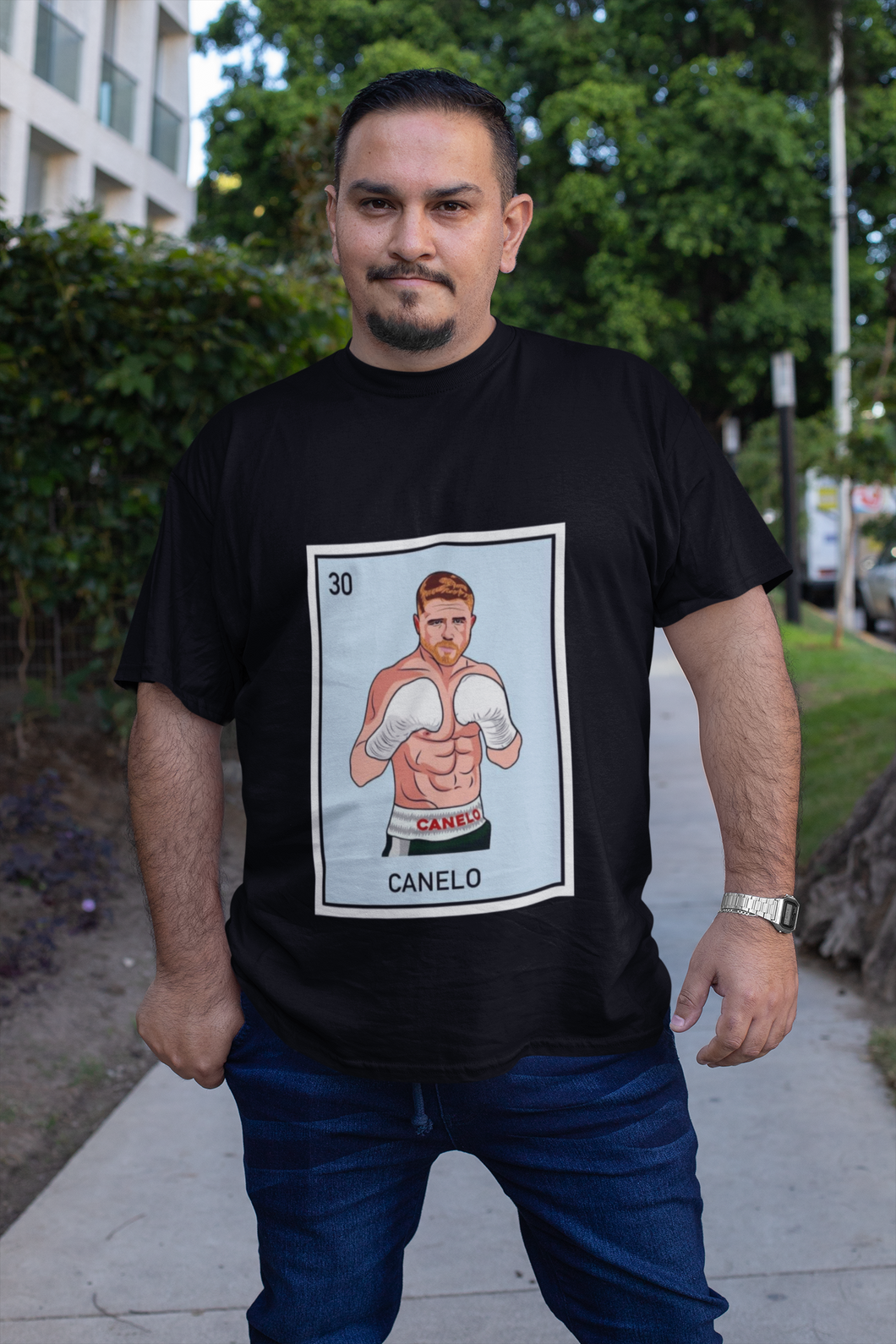 Canelo Alvarez Box DTF ready to press transfer