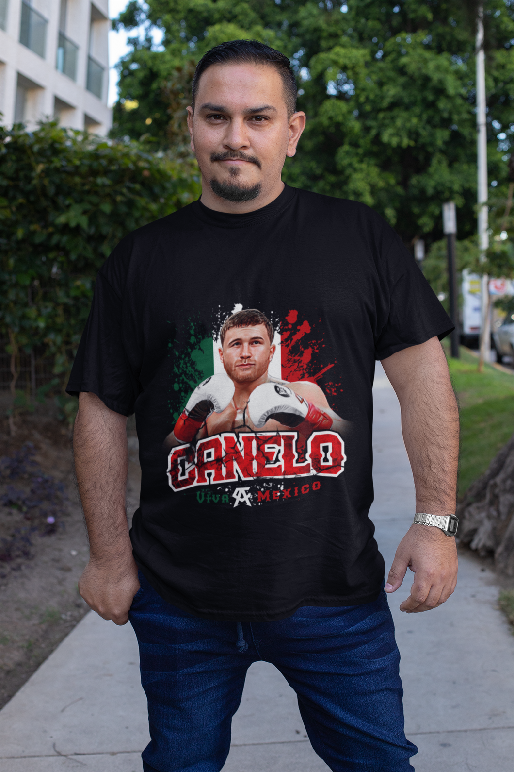 Canelo Alvarez Box DTF ready to press transfer