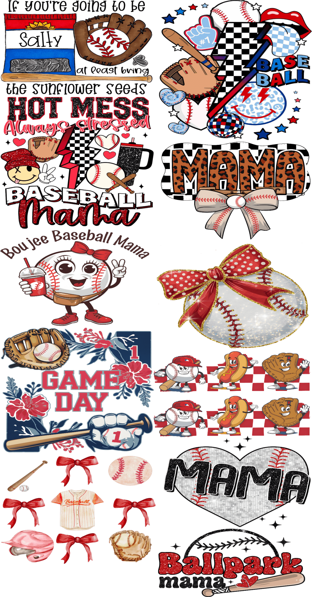 Pre - Made Baseball Season DTF Transfer – Perfect for Custom Sports Apparel! ⚾🔥 - KT SUBLIMATION, DTF AND MORE LLC