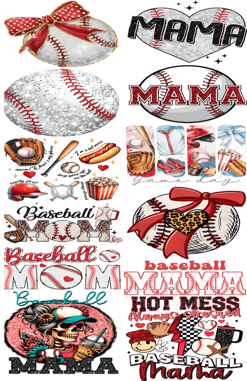 Pre - Made Baseball Season DTF Transfer – Perfect for Custom Sports Apparel! ⚾🔥 - KT SUBLIMATION, DTF AND MORE LLC