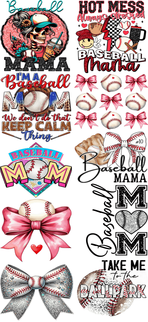 Pre - Made Baseball Season DTF Transfer – Perfect for Custom Sports Apparel! ⚾🔥 - KT SUBLIMATION, DTF AND MORE LLC