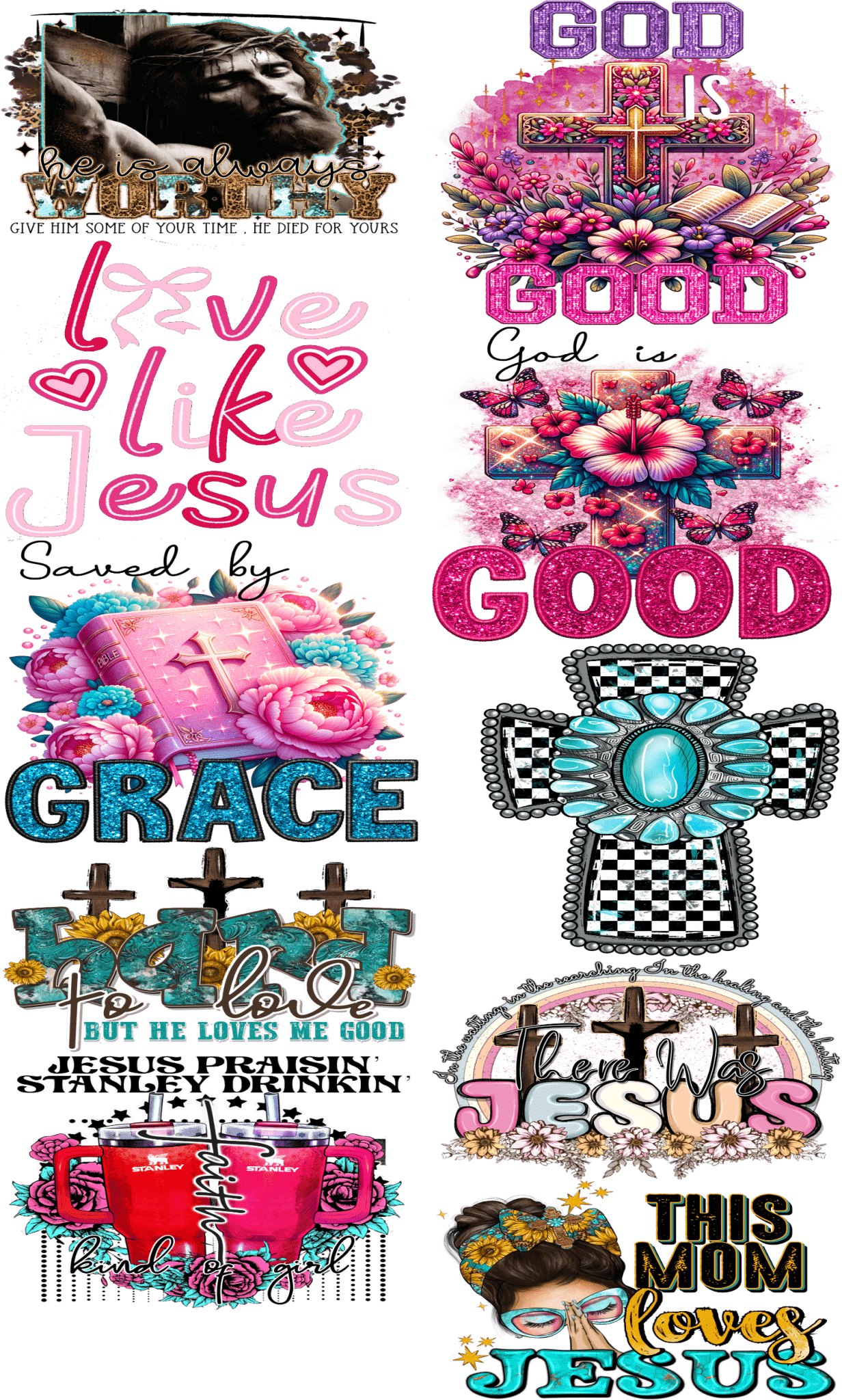 Pre - Made Christian DTF Transfer – Faith - Based Designs for Custom Apparel ✝️🔥 - KT SUBLIMATION, DTF AND MORE LLC