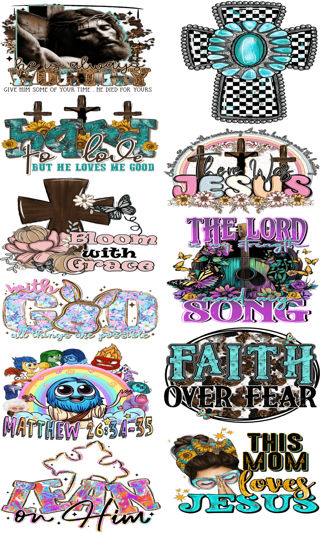Pre - Made Christian DTF Transfer – Faith - Based Designs for Custom Apparel ✝️🔥 - KT SUBLIMATION, DTF AND MORE LLC