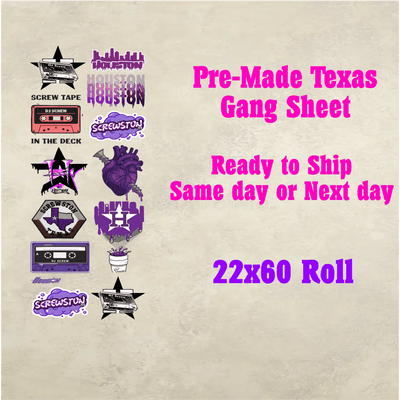 Pre - Made Screwton DTF Gang Sheet - KT SUBLIMATION, DTF AND MORE LLC