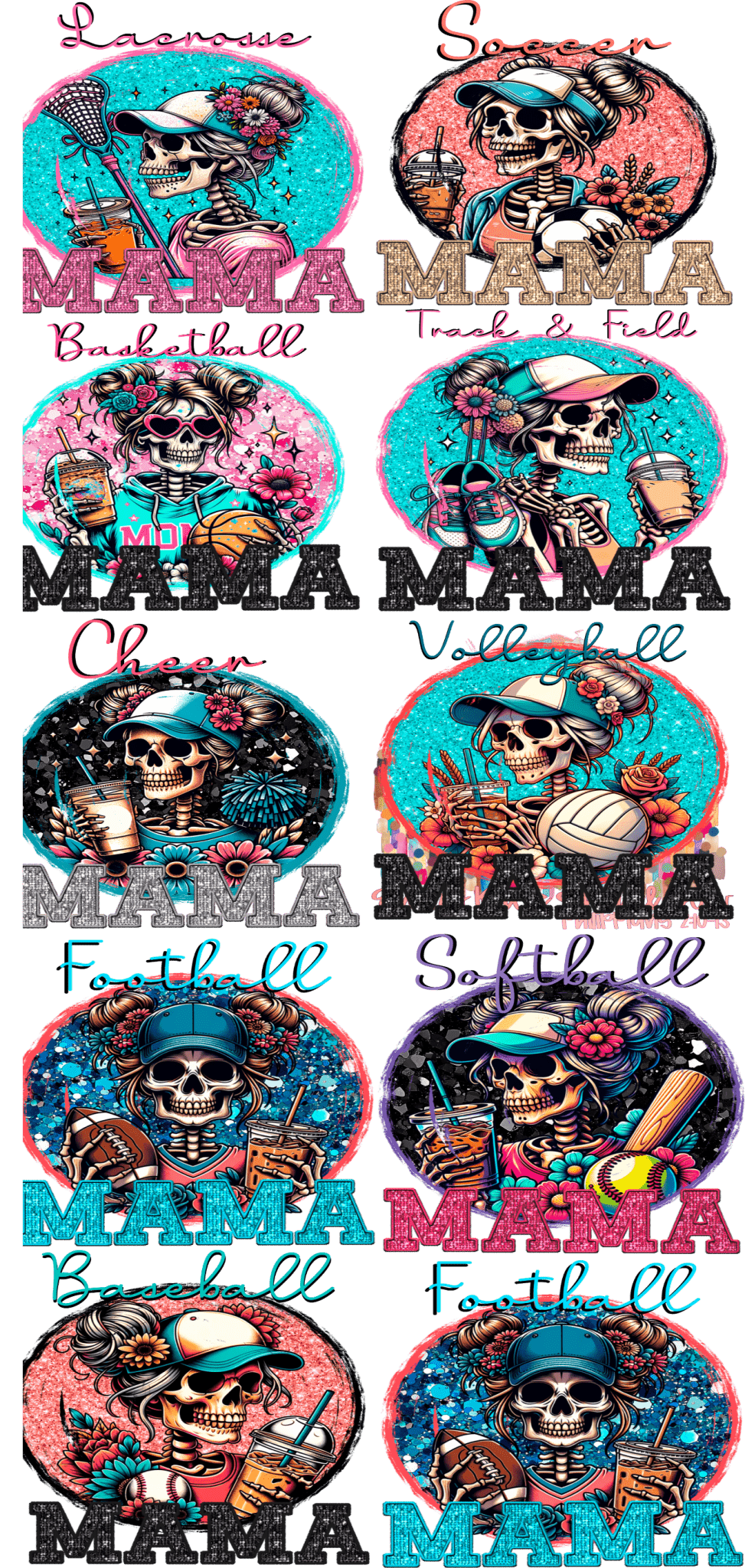 Pre - Made Sport Mama DTF Transfer – Perfect for Proud Sports Moms! 🏆💖 - KT SUBLIMATION, DTF AND MORE LLC