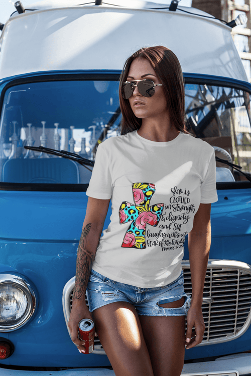 Proverbs 31:25 DTF - KT SUBLIMATION, DTF AND MORE LLC