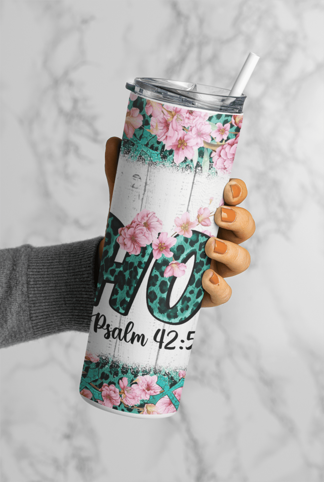 Psalm 42:5 20oz sublimation print - KT SUBLIMATION, DTF AND MORE LLC