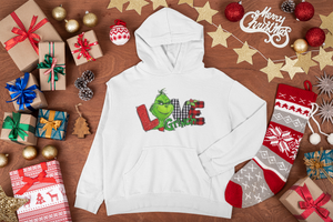 Love Grinch Design, Direct to Film Transfer,  Christmas DTF