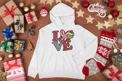 Love Grinch Transfer Direct to Film, Green guy Transfer