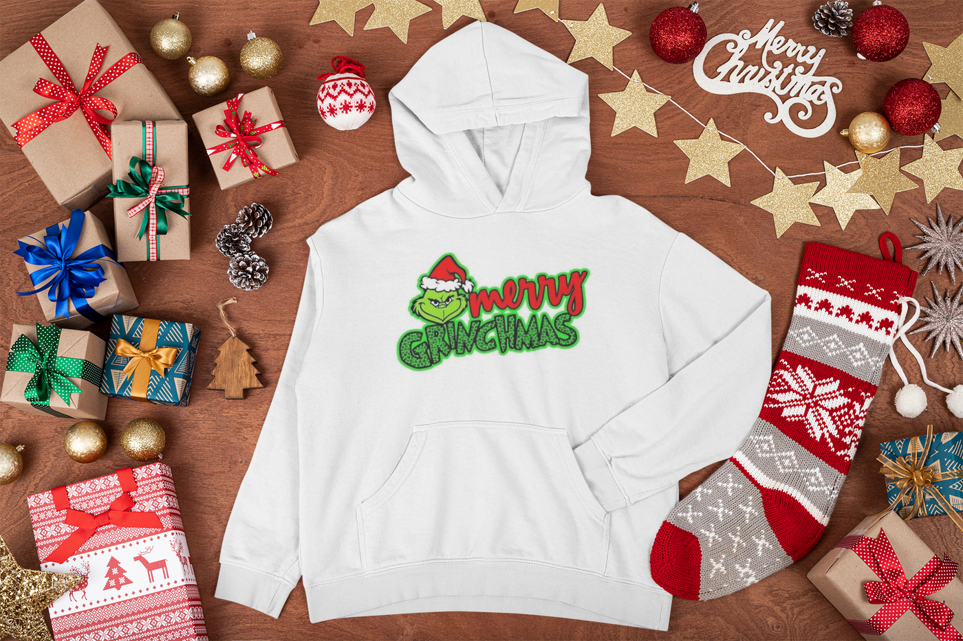 Merry Grinchmas Direct to Film Transfer, Green guy, Grinchmas Transfer DTF