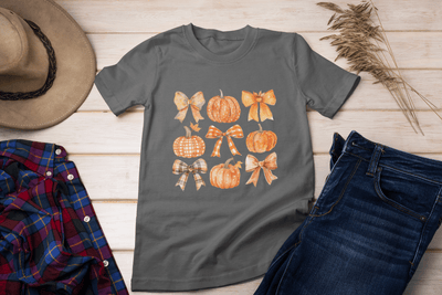 Pumpink and bows DTF - KT SUBLIMATION, DTF AND MORE LLC