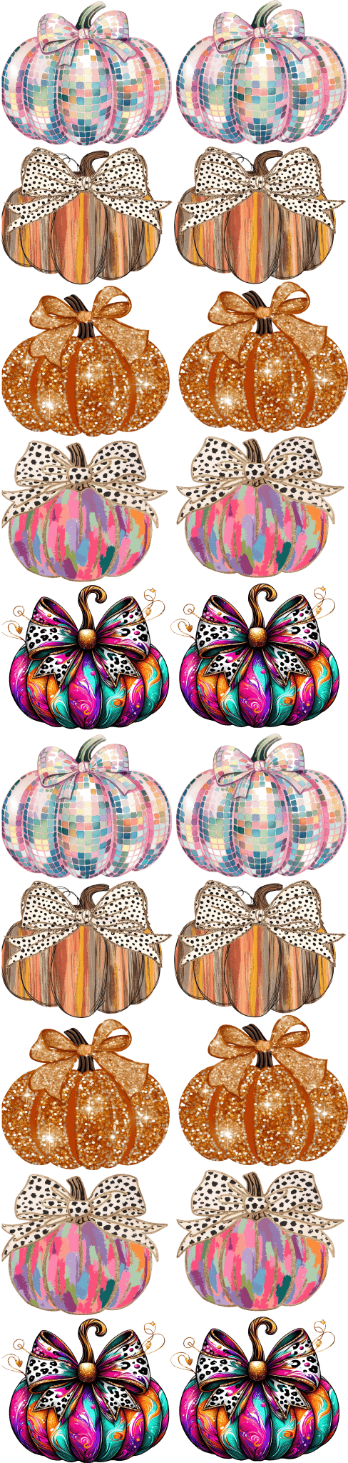 Pumpkin Autumn 2 Gang Sheet - KT SUBLIMATION, DTF AND MORE LLC
