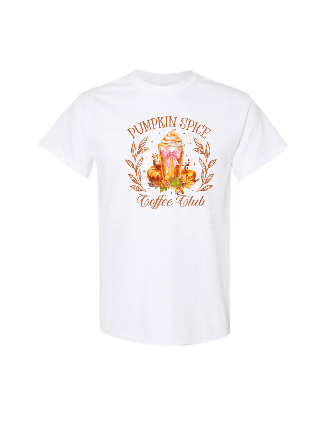 Pumpkin Spice Coffee Club DTF Transfer – Cozy Fall Shirt Design - KT SUBLIMATION, DTF AND MORE LLC