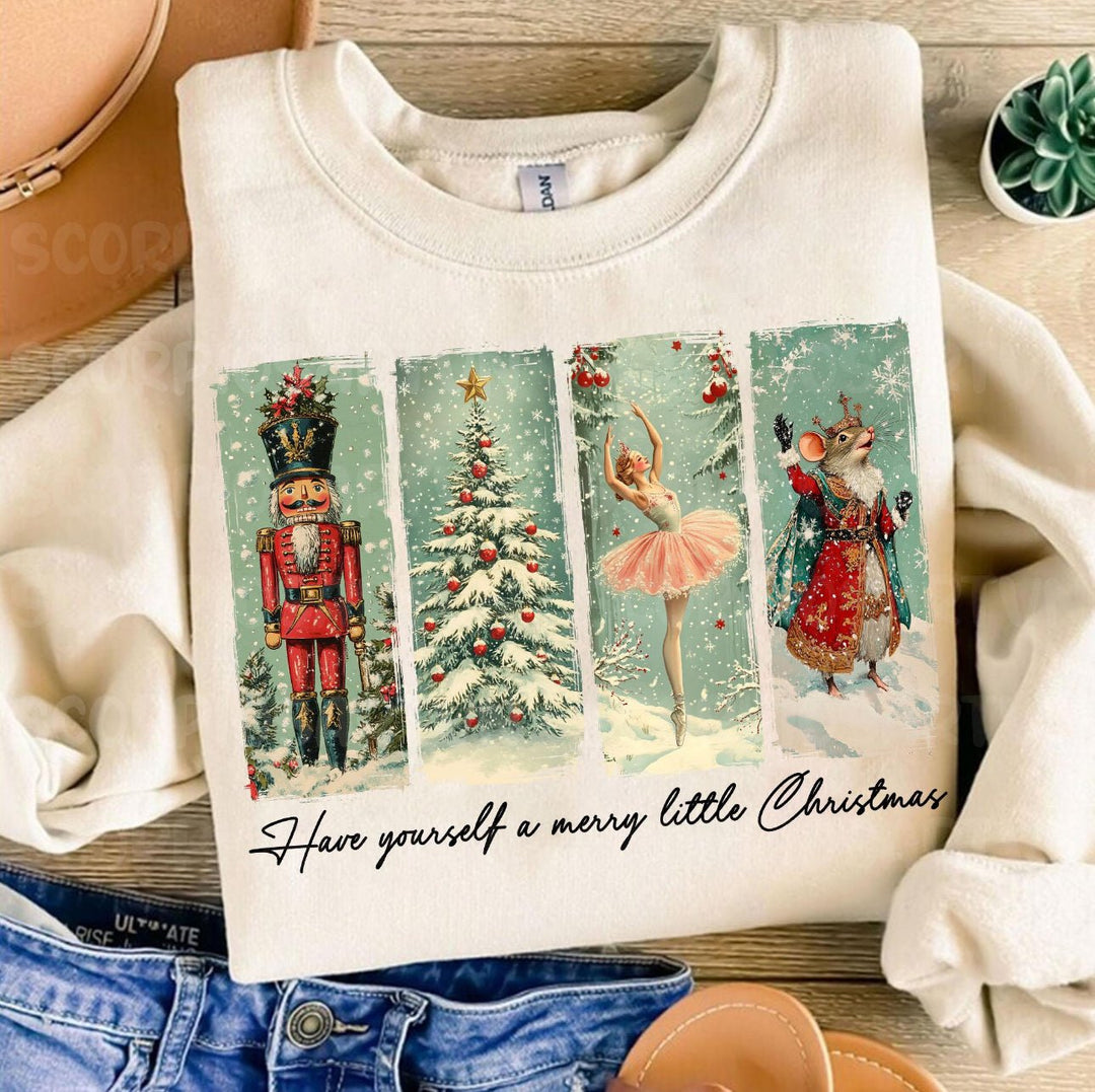 Retro Christmas Nutcracker DTF, Vintage Christmas Direct to film, Merry Christmas - KT SUBLIMATION, DTF AND MORE LLC