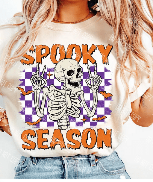 Retro Halloween DTF Transfer – Vintage Spooky Season Design, Ready to Press - KT SUBLIMATION, DTF AND MORE LLC