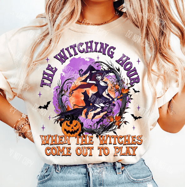 Retro Halloween DTF Transfer – Vintage Spooky Season Design, Ready to Press - KT SUBLIMATION, DTF AND MORE LLC
