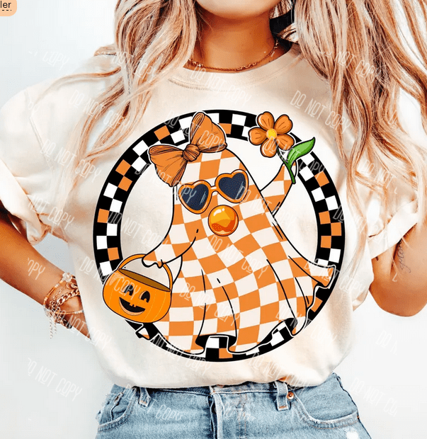 Retro Halloween DTF Transfer – Vintage Spooky Season Design, Ready to Press - KT SUBLIMATION, DTF AND MORE LLC