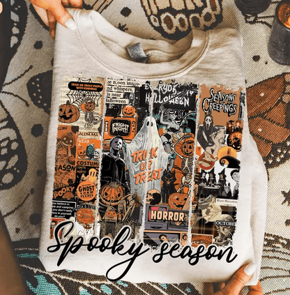 Retro Spooky Season DTF Transfer – Vintage Halloween Ready - to - Press Design - KT SUBLIMATION, DTF AND MORE LLC