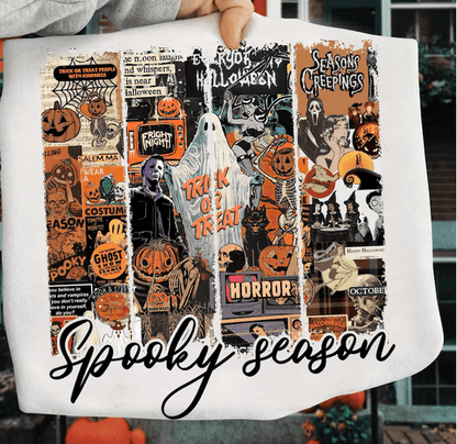 Retro Spooky Season DTF Transfer – Vintage Halloween Ready - to - Press Design - KT SUBLIMATION, DTF AND MORE LLC