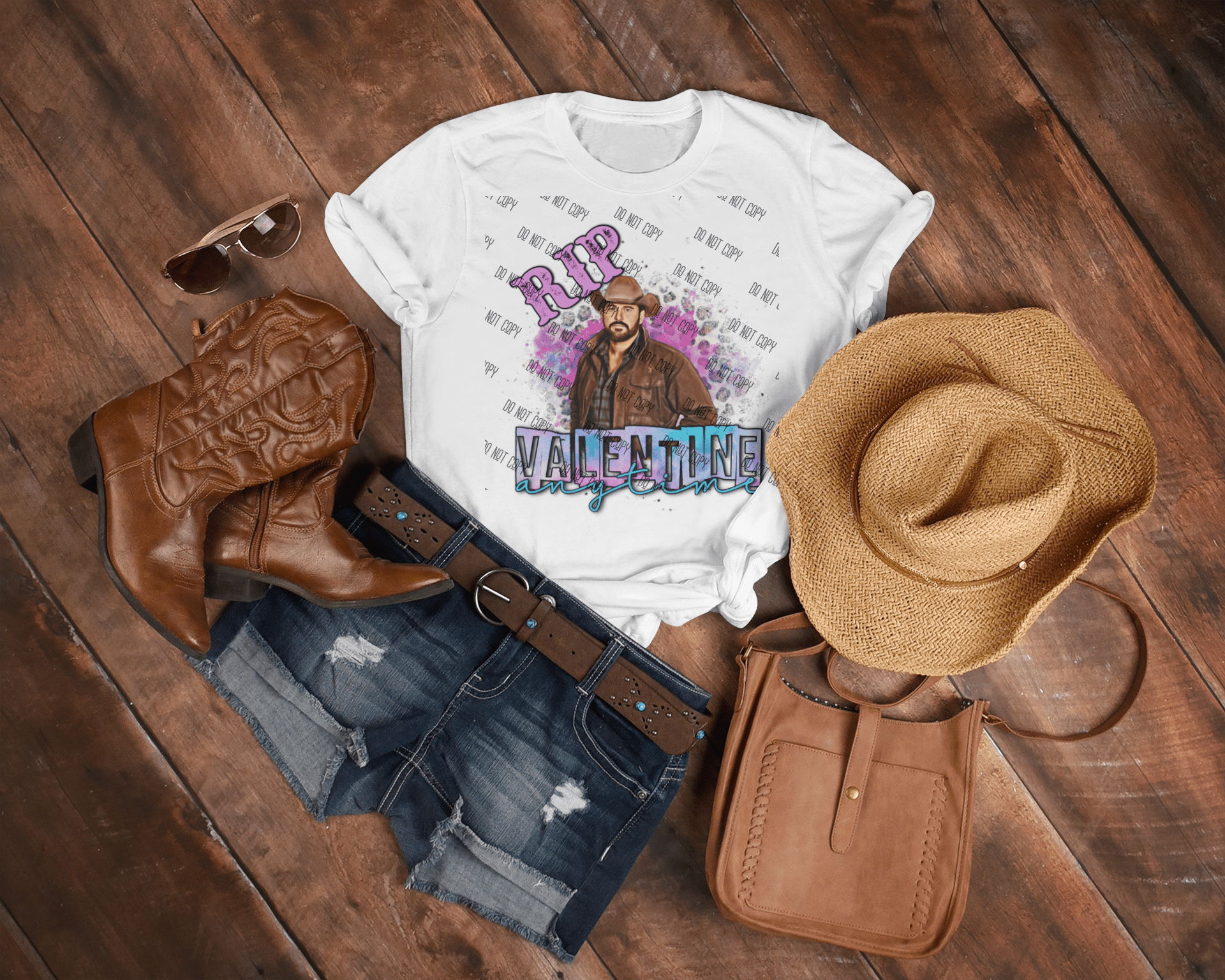 RIP Valentine Anytime DTF Transfer – Country Western Anti - Valentine’s Print - KT SUBLIMATION, DTF AND MORE LLC