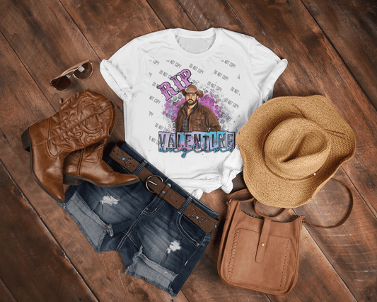 RIP Valentine Anytime DTF Transfer – Country Western Anti - Valentine’s Print - KT SUBLIMATION, DTF AND MORE LLC