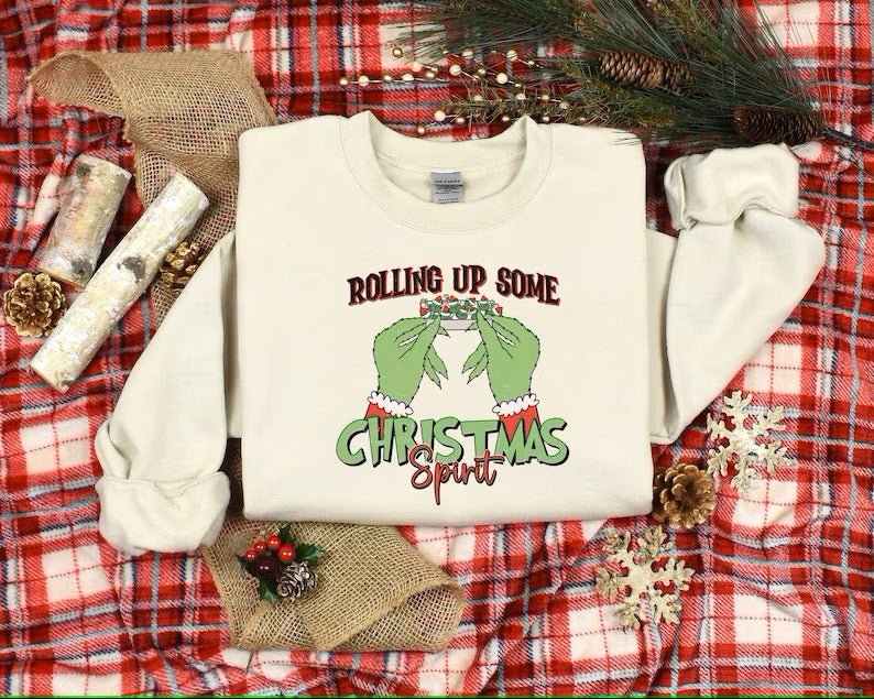 Rolling up some Christmas spirits DTF Transfer - KT SUBLIMATION, DTF AND MORE LLC