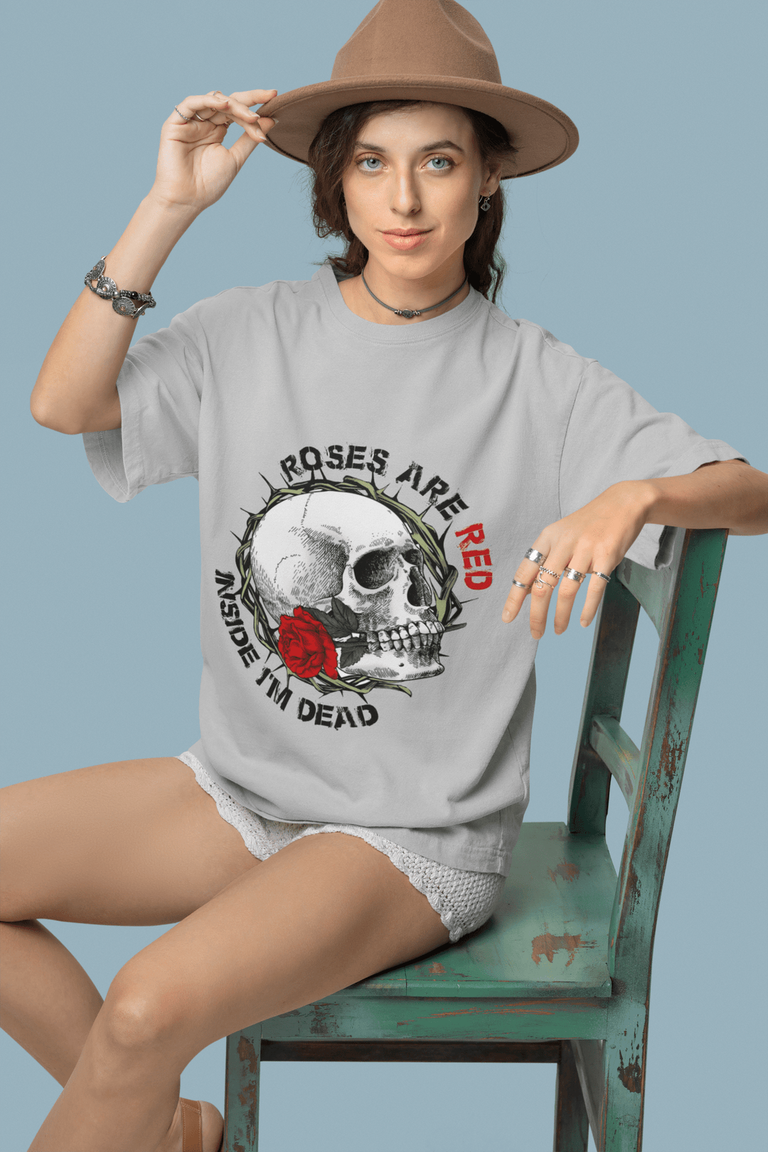 Roses Are Red Inside I'm Dead DTF - KT SUBLIMATION, DTF AND MORE LLC