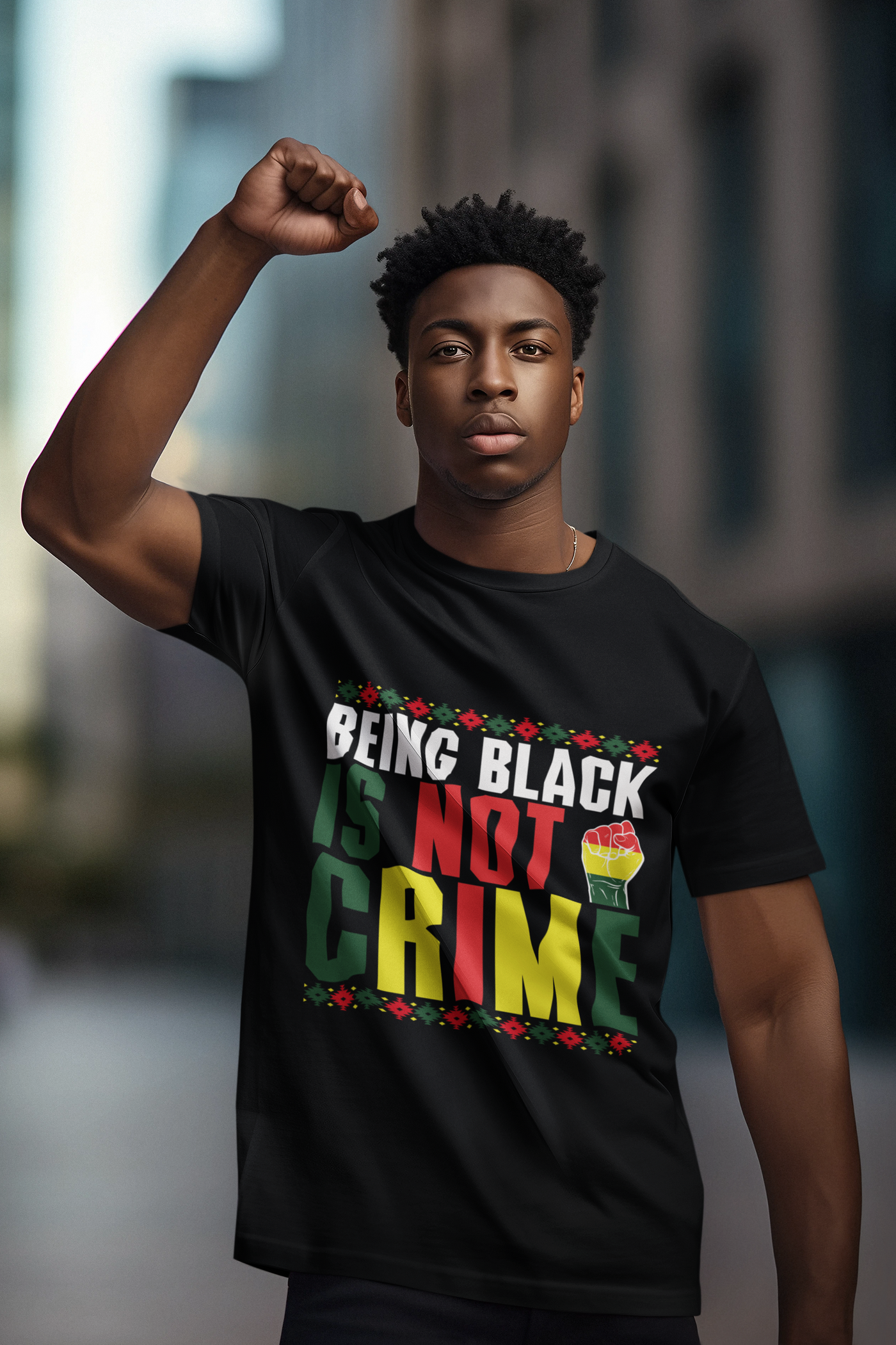 Being Black is not Crime DTF, ready to press transfer