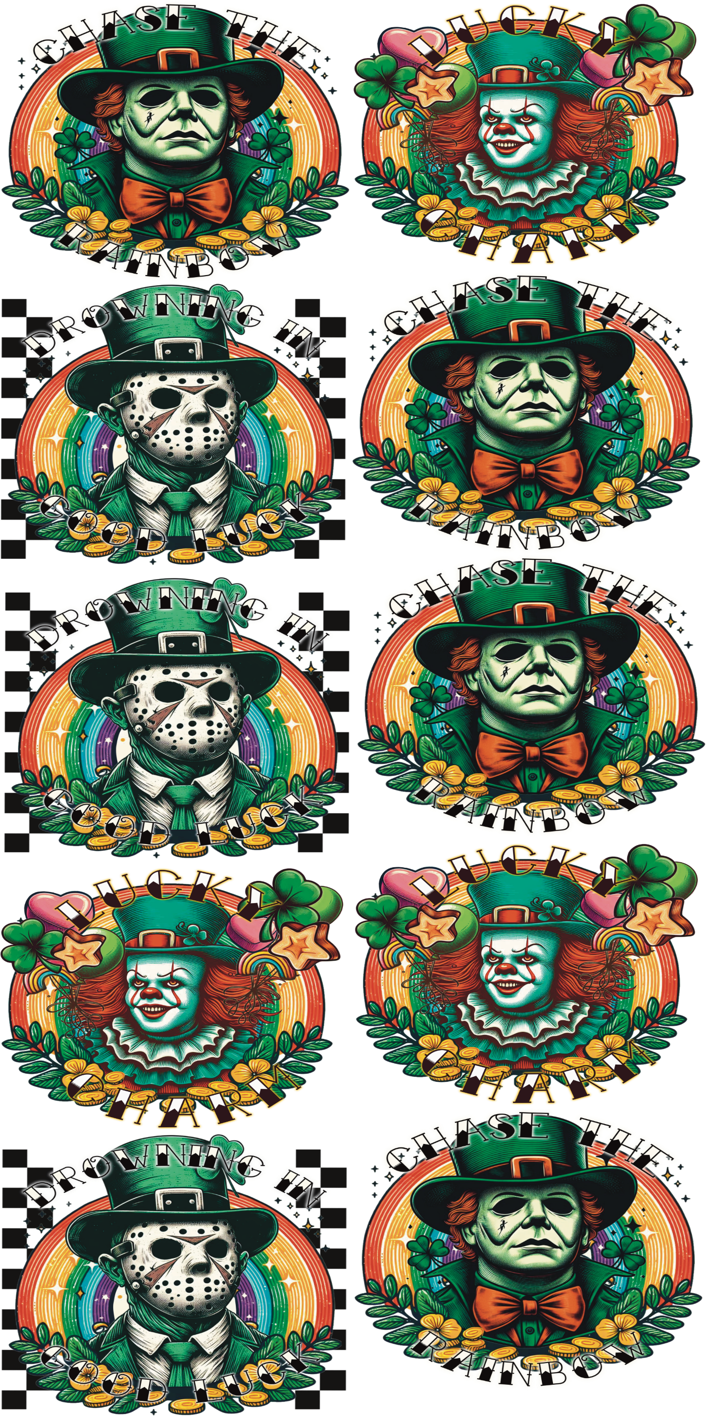 St. Patrick’s Day DTF Gang Sheet | Lucky Designs