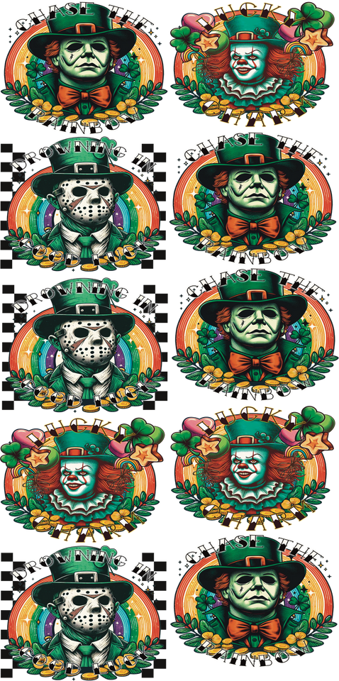 Pre-Made St. Patrick’s Day DTF Gang Sheet – Lucky & Festive Designs for Custom Apparel