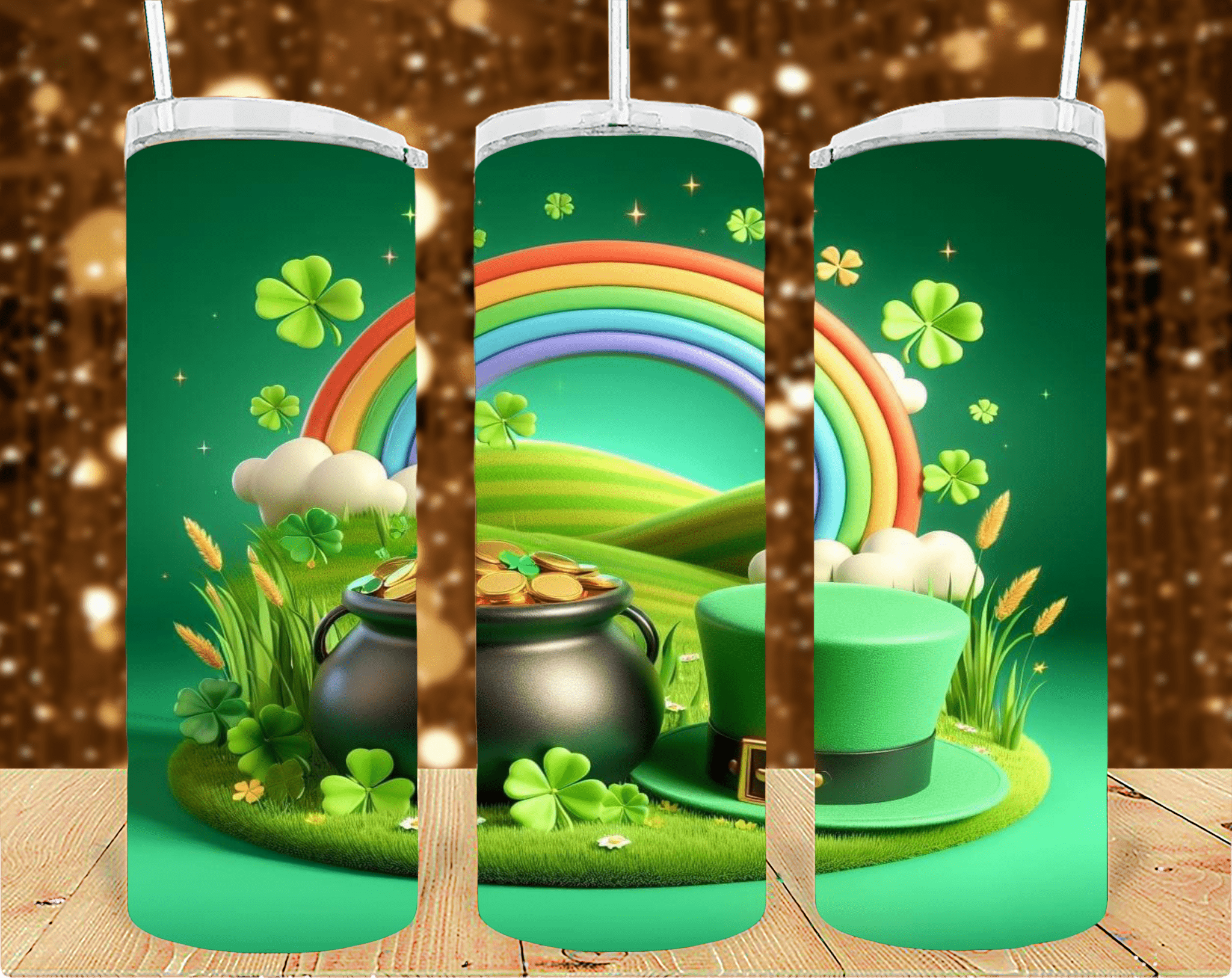 San Patrick day 20oz tumbler sublimation print - KT SUBLIMATION, DTF AND MORE LLC