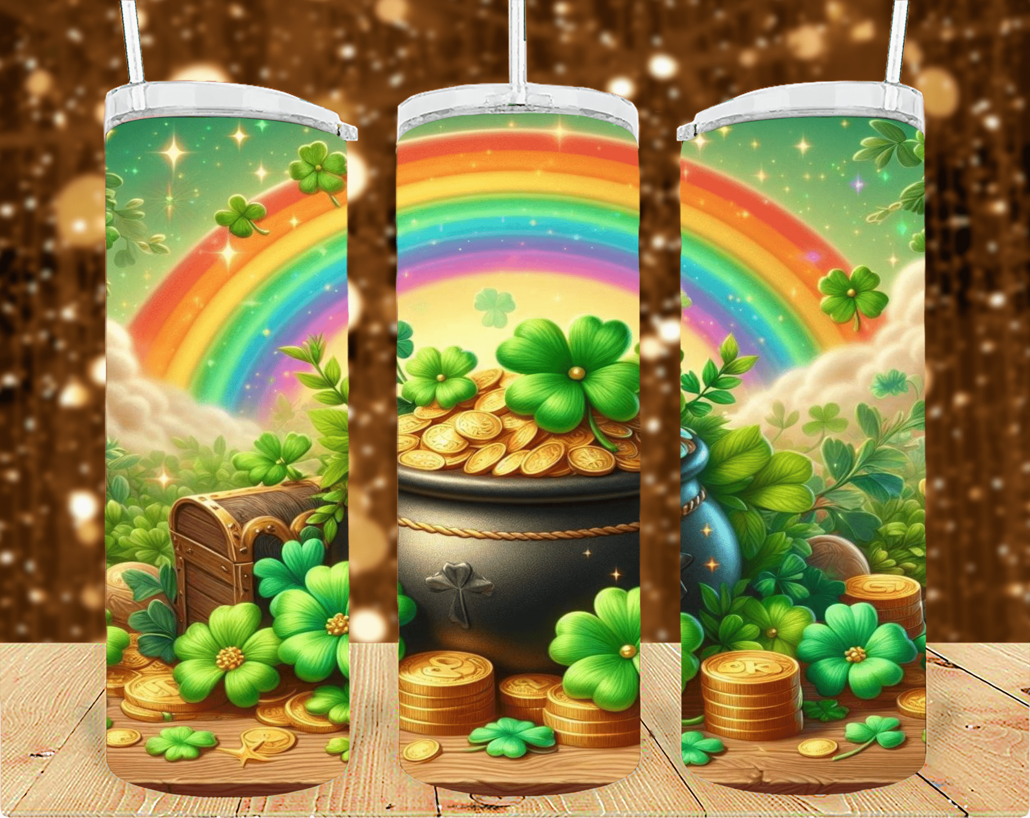 San Patrick day 20oz tumbler sublimation print