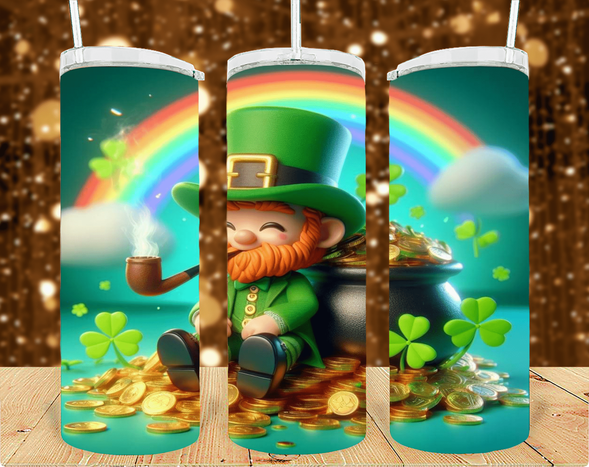 San Patrick day 20oz tumbler sublimation print