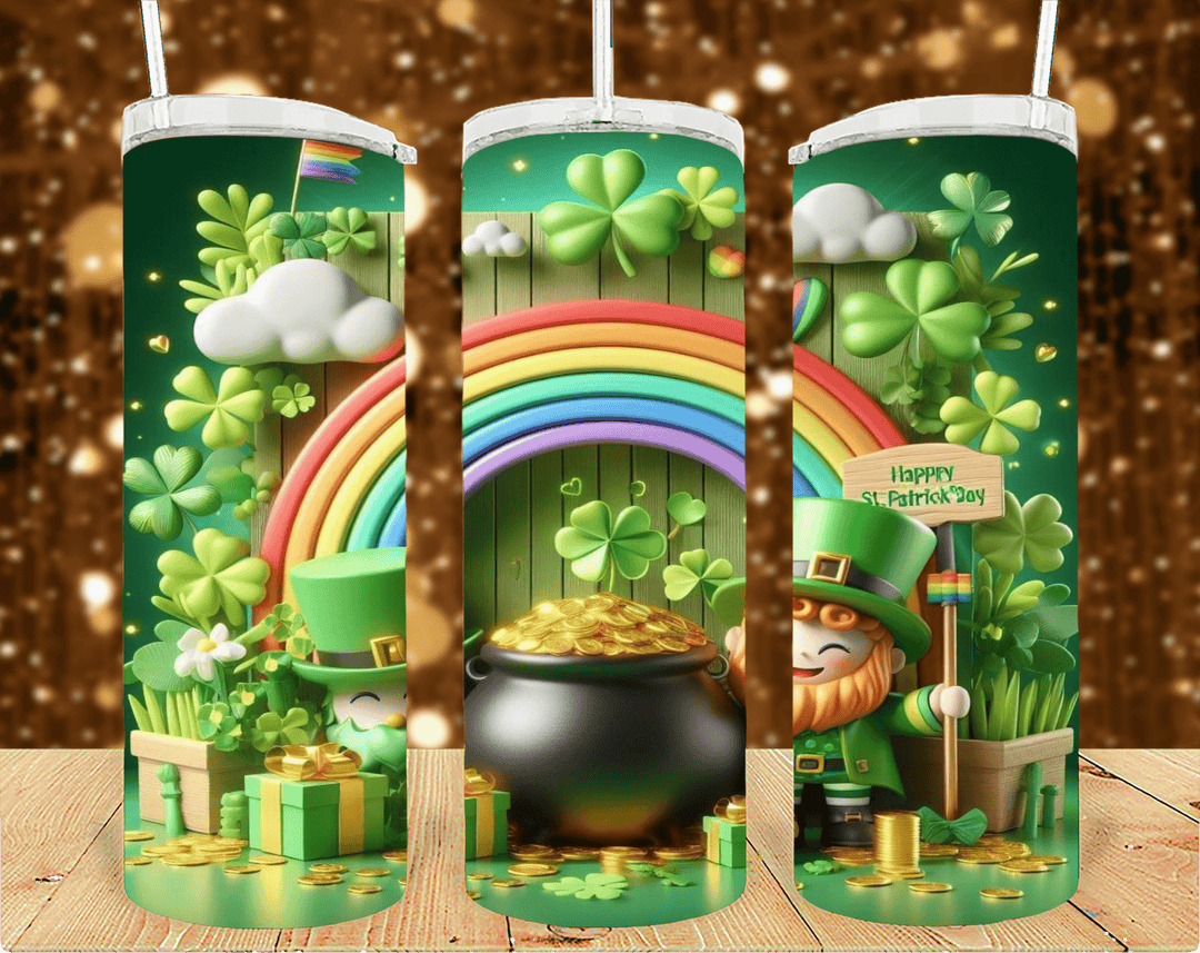 San Patrick day 20oz tumbler sublimation print - KT SUBLIMATION, DTF AND MORE LLC