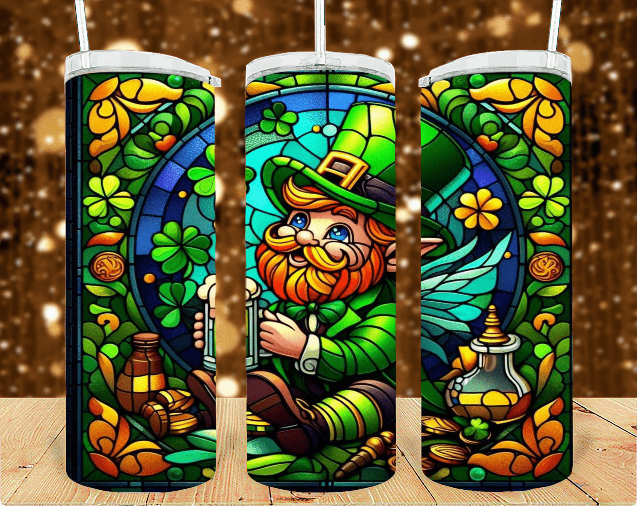 San Patrick day 20oz tumbler sublimation print