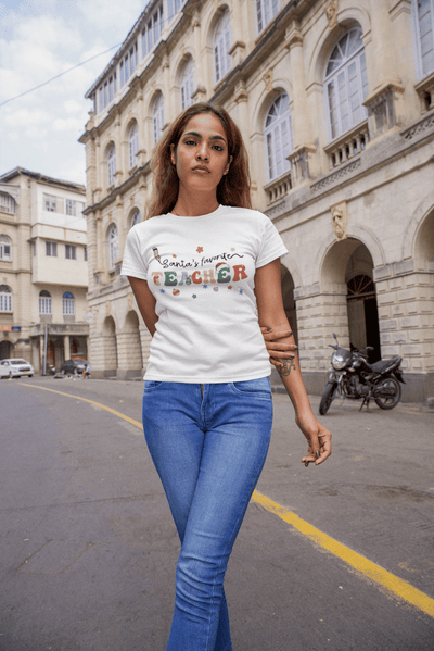 Santa Teacher Christmas Shirt Teacher Claus Design - KT SUBLIMATION, DTF AND MORE LLC