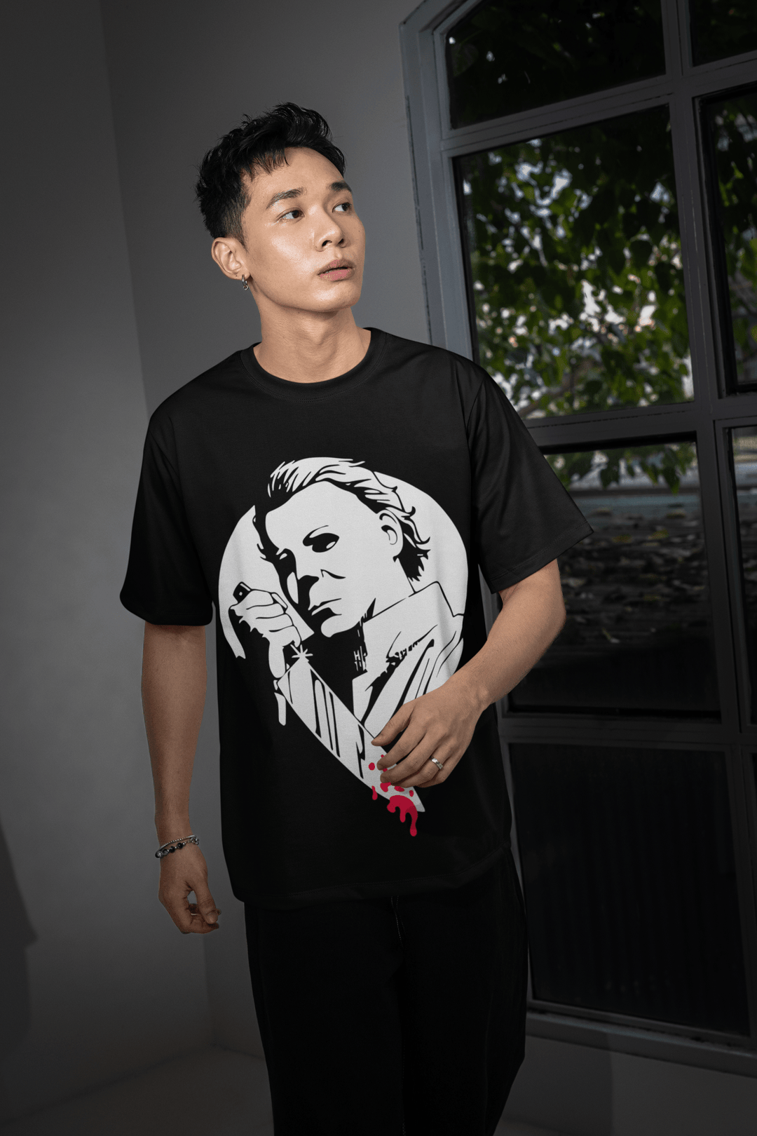 Scary Movie Halloween DTF Transfer – Spooky Horror Inspired Ready - to - Press Desig - KT SUBLIMATION, DTF AND MORE LLC