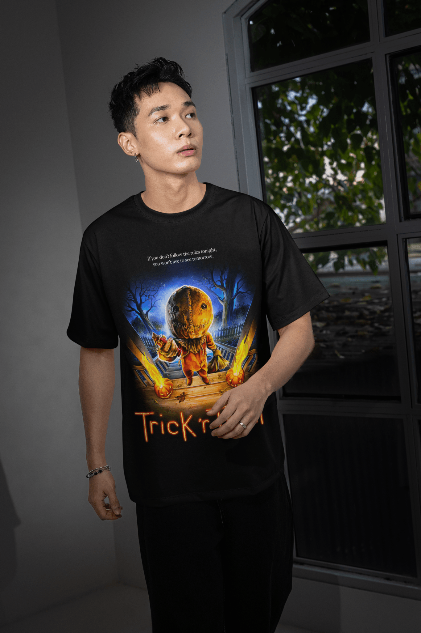 Scary Movie Halloween DTF Transfer – Spooky Horror Inspired Ready - to - Press Desig - KT SUBLIMATION, DTF AND MORE LLC