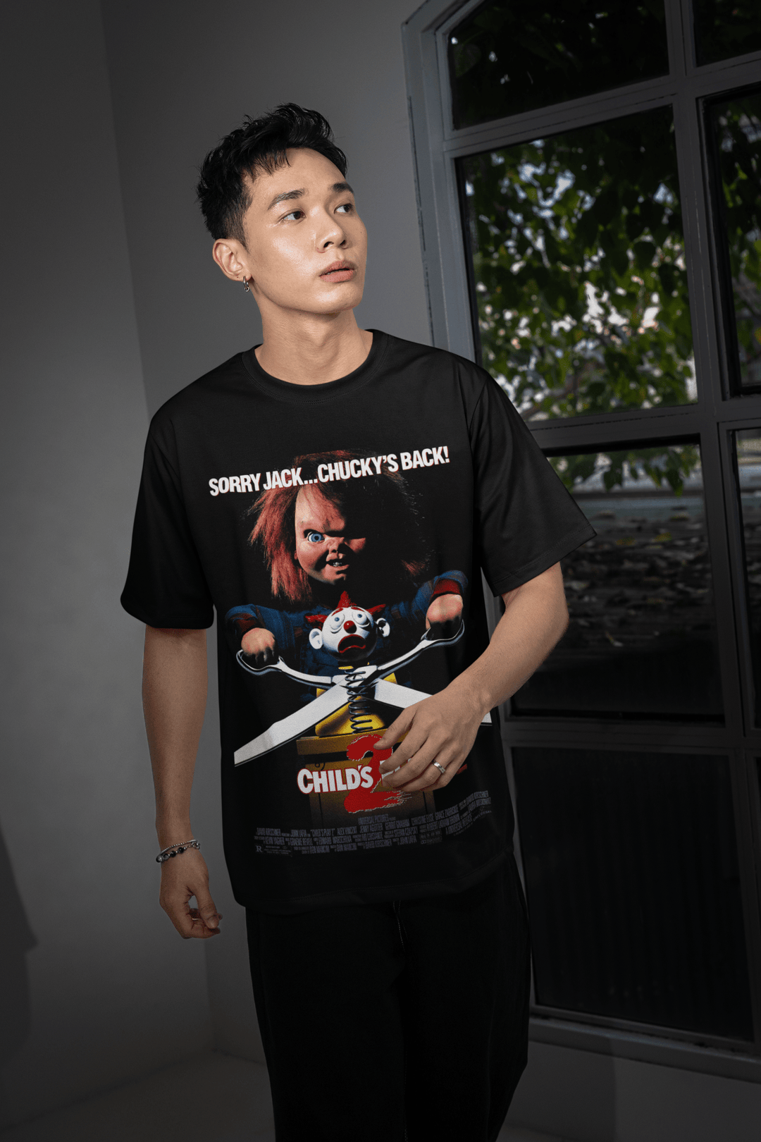 Scary Movie Halloween DTF Transfer – Spooky Horror Inspired Ready - to - Press Desig - KT SUBLIMATION, DTF AND MORE LLC