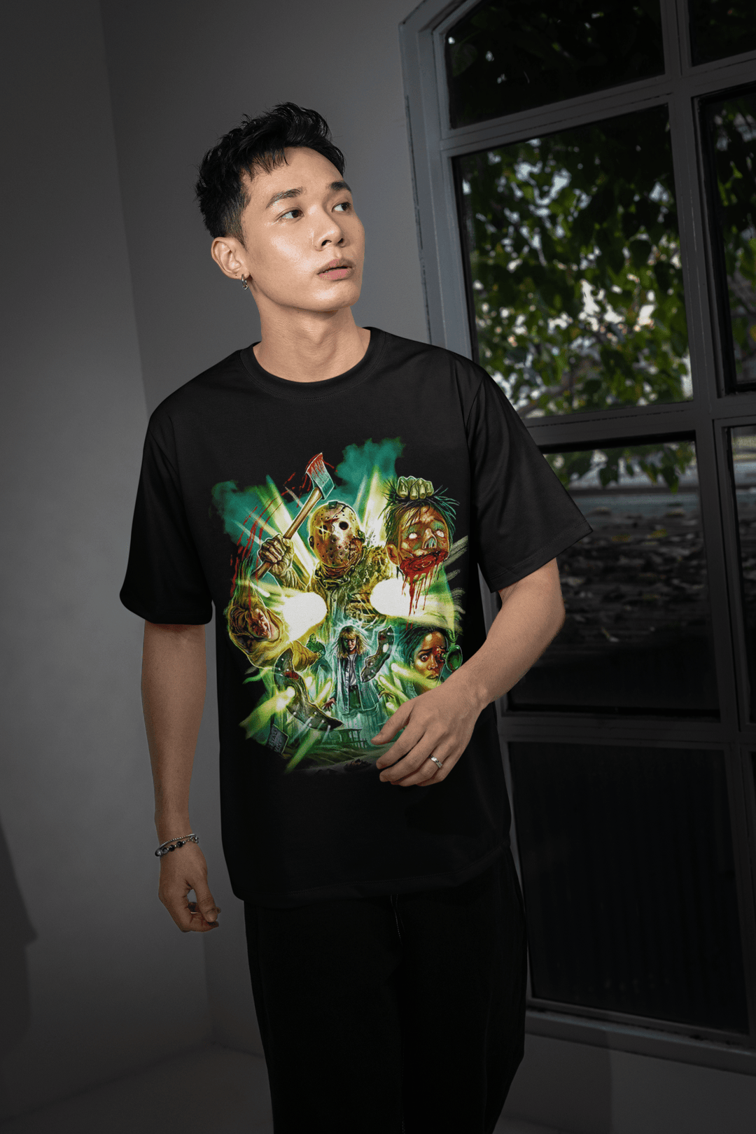 Scary Movie Halloween DTF Transfer – Spooky Horror Inspired Ready - to - Press Design - KT SUBLIMATION, DTF AND MORE LLC