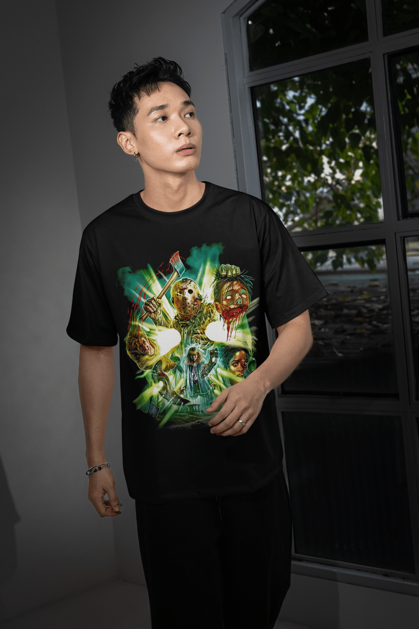 Scary Movie Halloween DTF Transfer – Spooky Horror Inspired Ready - to - Press Design - KT SUBLIMATION, DTF AND MORE LLC