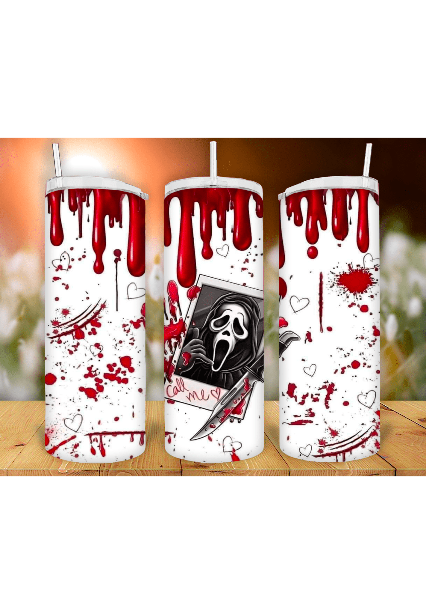 Scream 20oz Tumbler Sublimation Print - KT SUBLIMATION, DTF AND MORE LLC